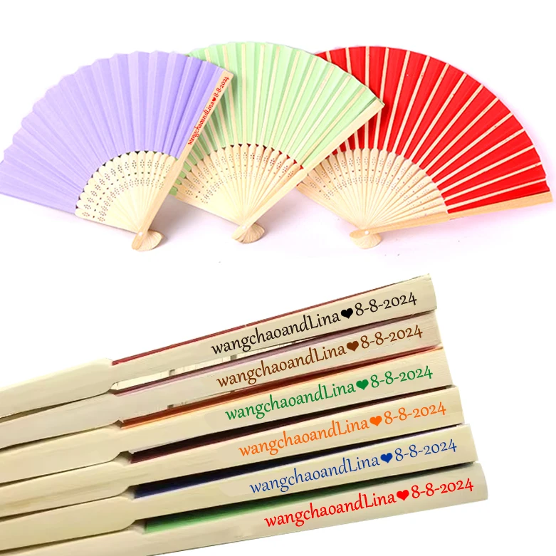 Japanese Chinese Vintage Bamboo Hand Fans Summer Folding Painting with Carved Sports Theme for Weddings Parties and Dances