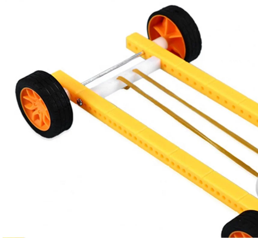 Kids DIY Science Toys Car Model Joyful Educational Plastic Science Small Inventions Physics School STEM Toys for Kindergarten