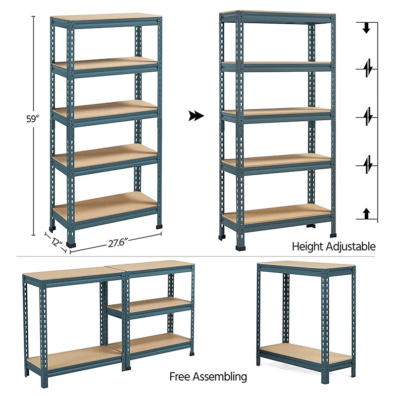 Metal Frame Rack Shelving Storage Garage Metal Racks And Shelves Warehouse Shelf For Warehouse