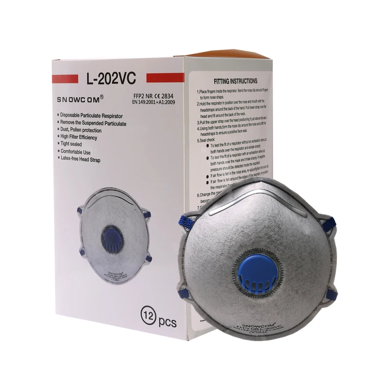 Manufacturer Respirator with Valve CE EN149 FFP2 Face Mask  Foldable Disposable CE Mask with Filter