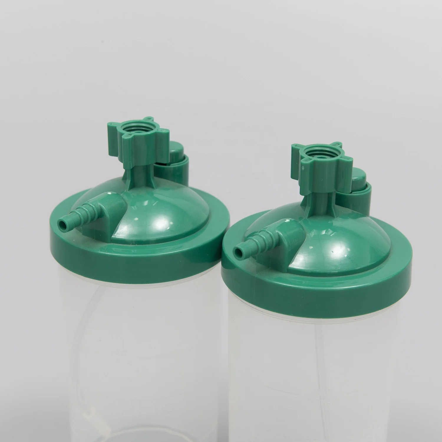 250ml 500ml 4PSI 6PSI yellow green disposable medical oxygen bubble humidifier bottles for concentrator