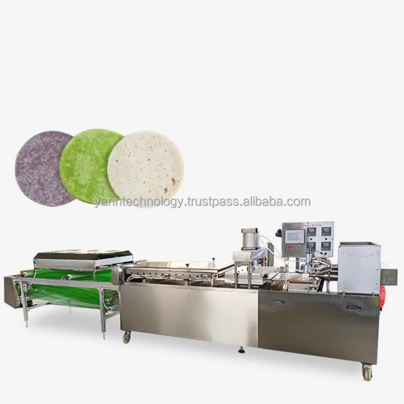 Automatic Tortilla Making Machine Line spring roll burrito wrapper Flour Corn maker machine  Chapati pancake Bread Machine