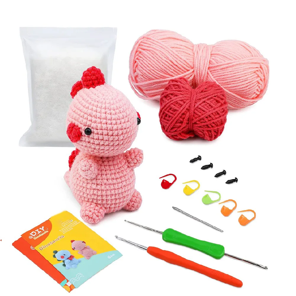 Crochet Kits for Adults and Kids DIY Knitting Supplies Crochet Kit for Beginners with Step-by-Step Video Tutorials brain game