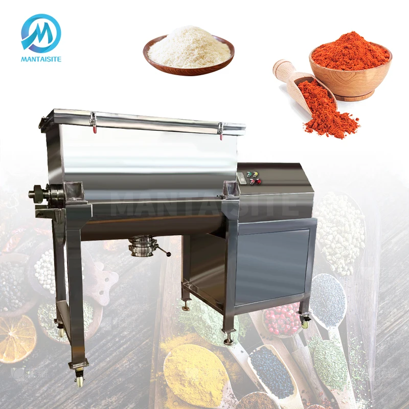 Commercial Stainless Steel High Efficient Industrial Horizontal Animal Feed Screw Ribbon Blender Mixer