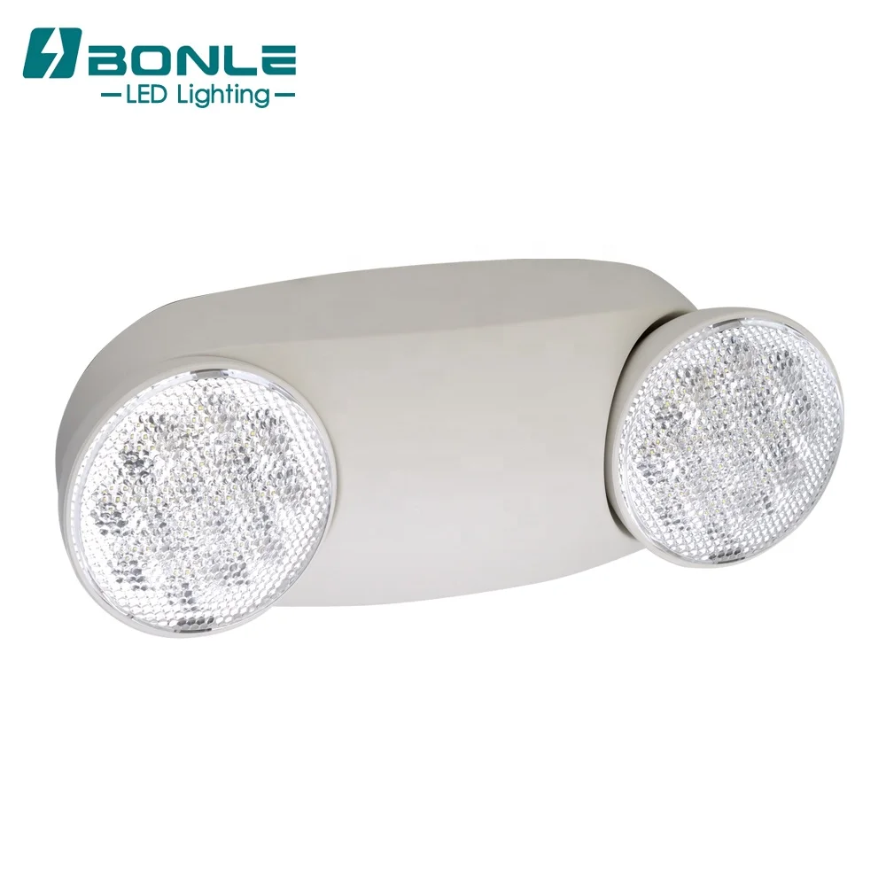 hot sale Automatic Rechargeable Led Emergency Light 2 Watt Adjustable Heads Remote Capability With Battery Backup