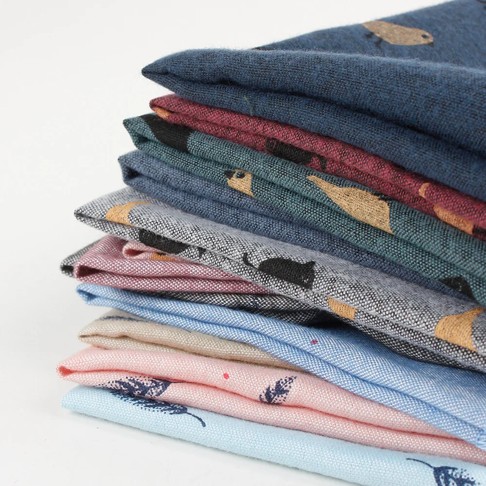 Wholesale Custom Mens Cartoon Printed Handkerchief Cotton Wedding Handkerchief Kids Dots Pocket Square Handkerchiefs