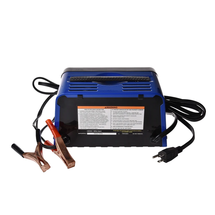 Automatic 2/6A Car Battery Charger 6V 12V Factory Plug Connection 1-Year Warranty