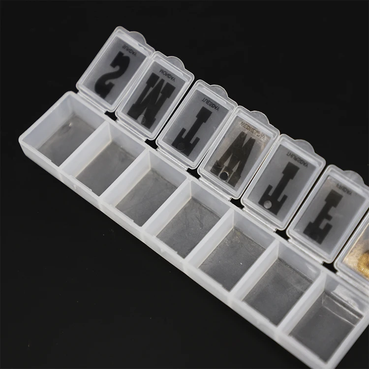 Wholesale Plastic Portable Pill Box 7 Da Weekly Organiser