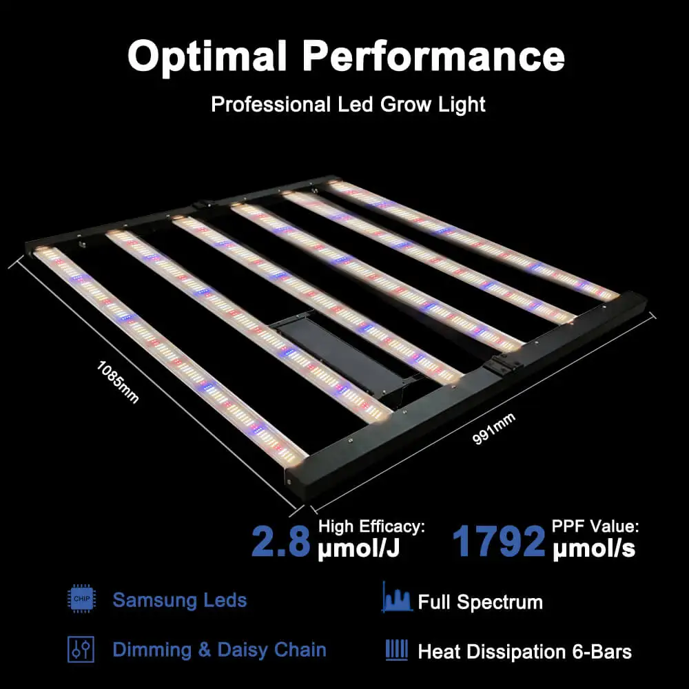 Dimmable Vertical Farm Greenhouse 640W Led Grow Light Ppfd Indoor Hydroponics Bar Strip Plant Growth Lamp Full Spectrum