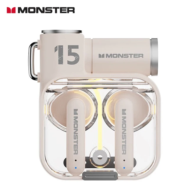2023 Newest Original Monster XKT15 Earbuds RGB Wireless Waterproof Headset Low Latency Gaming earbuds headphone Enc Tws Earphone