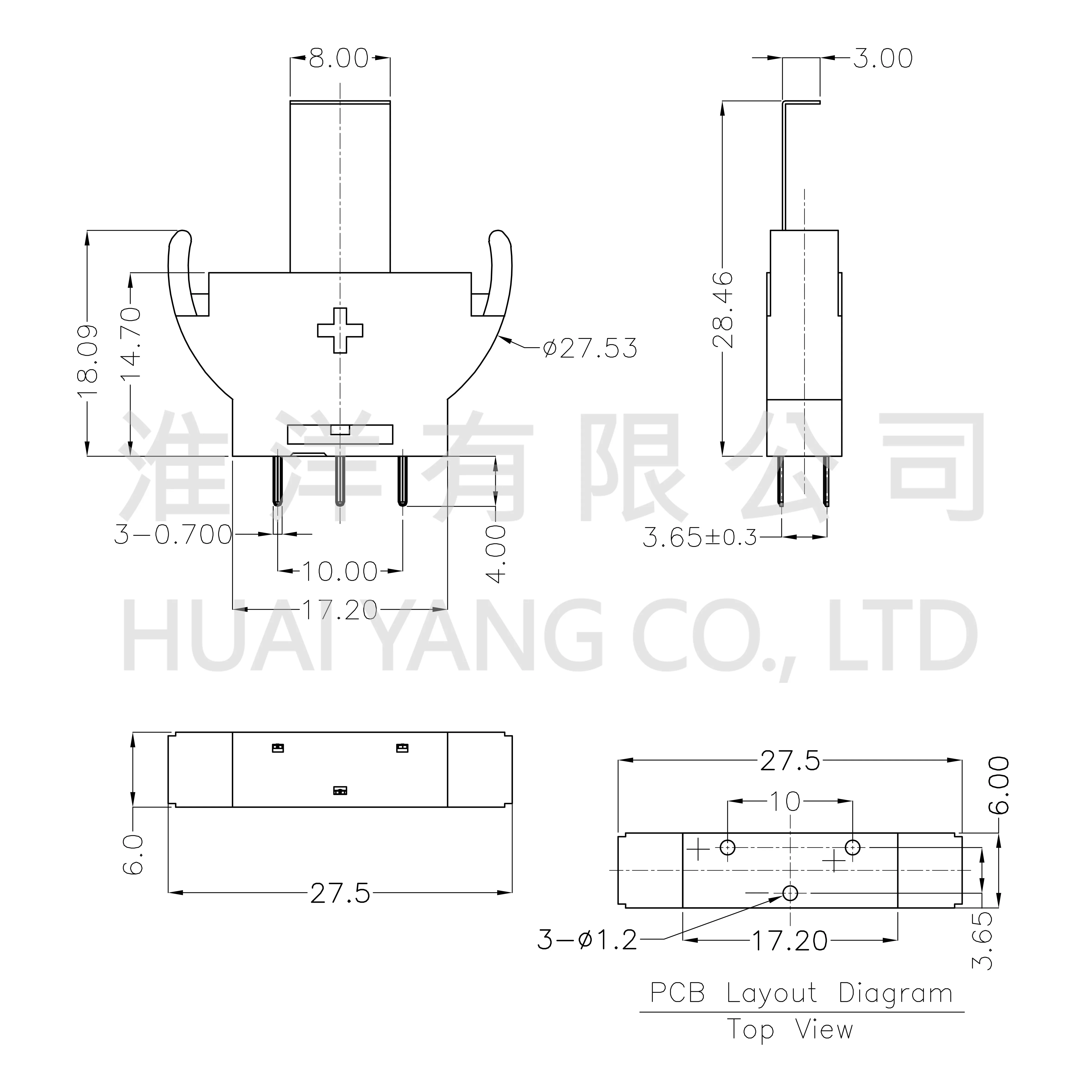DIP Battery Holder Button Cell Battery Holder Black Battery Holder For CR2450