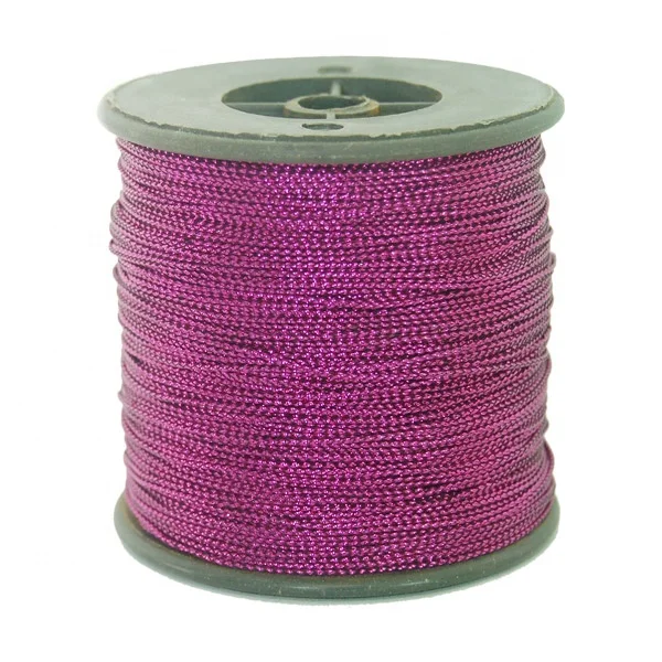 1mm Colors in Roll Elastic Metallic Cord String From Dongynag