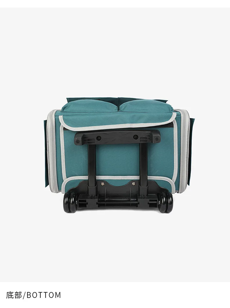 Wholesale Luxury Pet Carrier Backpack Airline Approved fMade of Oxford Mesh Material Portable for Travel Pet Carrier on Wheels