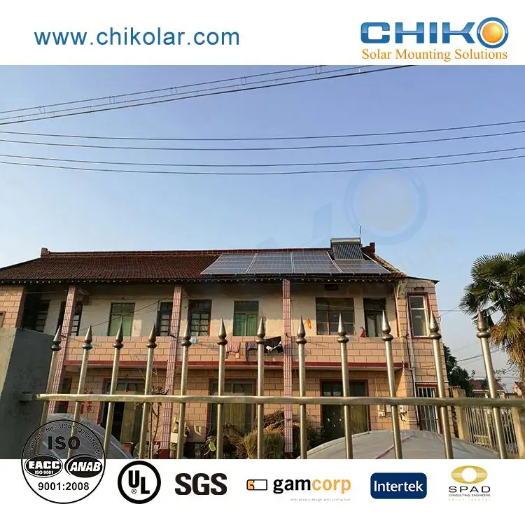 Solar Panel Mounting Rails Structure Hook Free Sample S Tile Roof Bracket Overseas warehouse Racking System Customized solutions