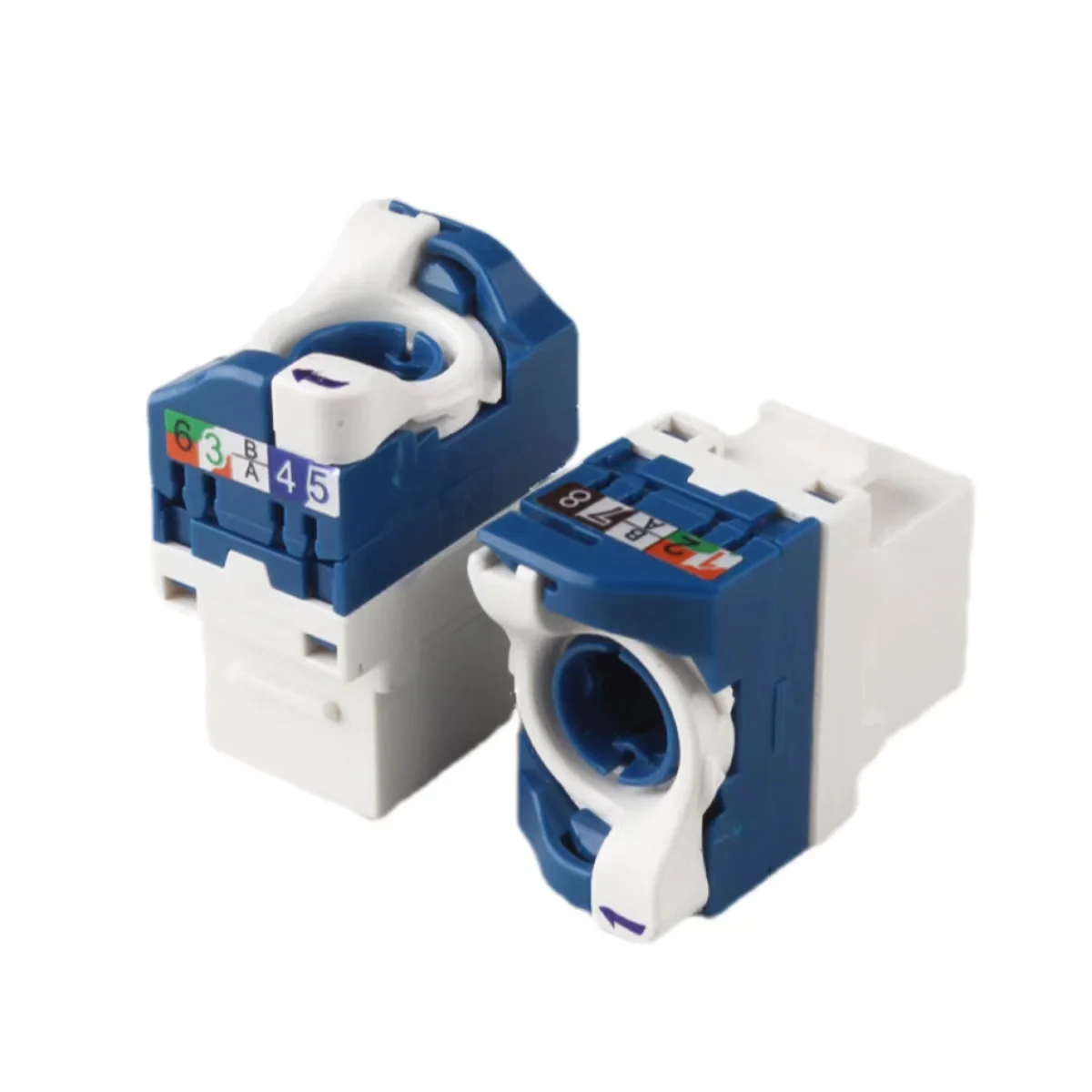 Manufacturer Rotate Knob female RJ45 Adapter CAT6 Keystone Jack Ethernet computer network cabling cat6 Connector