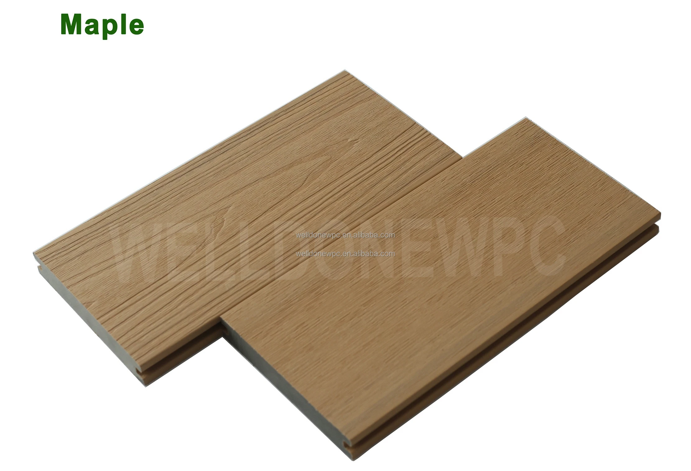 Anti-slip Wpc Floor For Swimming Poor Weather Resistant Wpc Decking For Outdoor Landscape anti Uv Floor For Wall Cladding Exterior Decor Board   