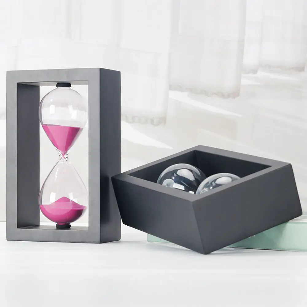 2024 MOST POPULAR  30 60 Minute Hourglass Sand Clock White Wooden Hourglass Sand Timer for home