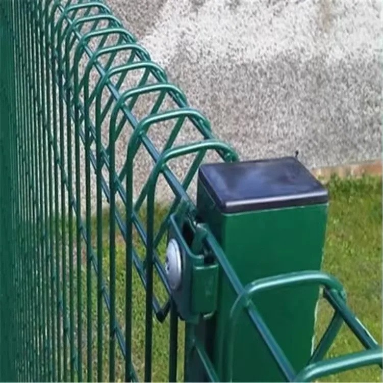 Factory supply green pvc powder coated welded wire panel brc fence for garden