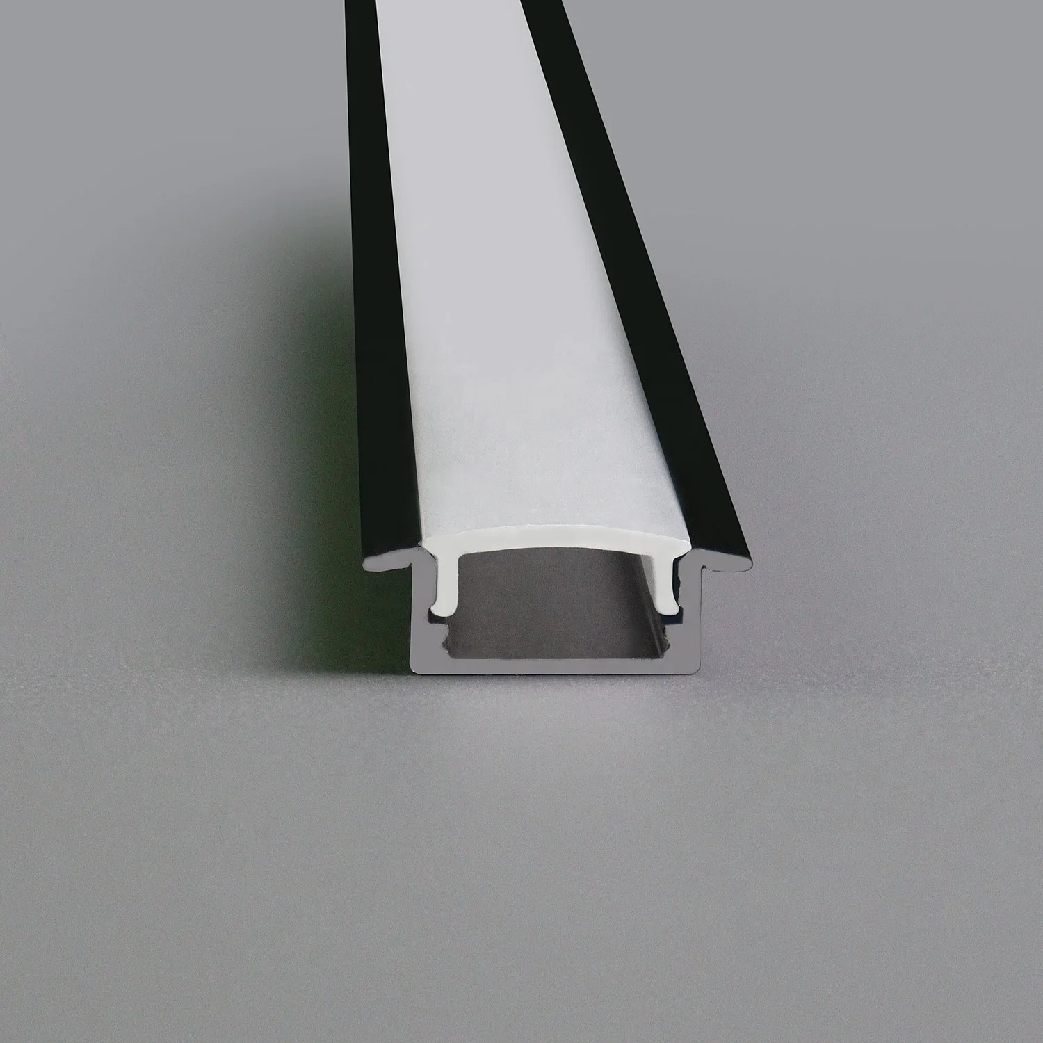 U-shaped Linear Light Trough Recessed Aluminum LED Profile for Ceiling Display Case