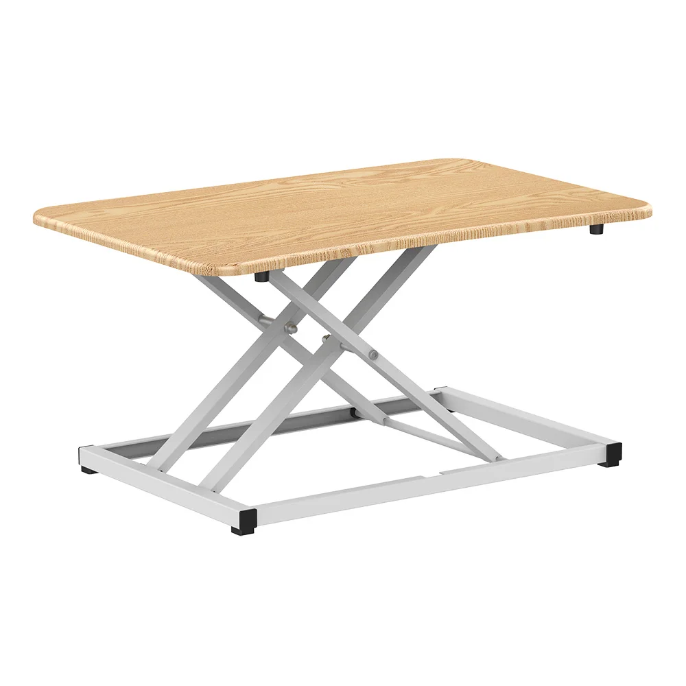 Cheap Office Ergonomic Adjustable Height Standing Laptop Table Computer Folding Sit To Stand Desk Adjustable