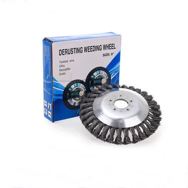 Cutter Trimmer Head Joint Brush Twist Knot Steel Wire Brush Weed Cutter Brush For Cleaning