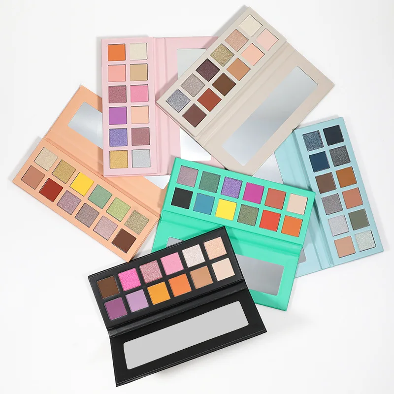 35 COLOR smoky makeup eye shadow warm colors earth tone natural color shimmer matte glimmer makeup plate beauty