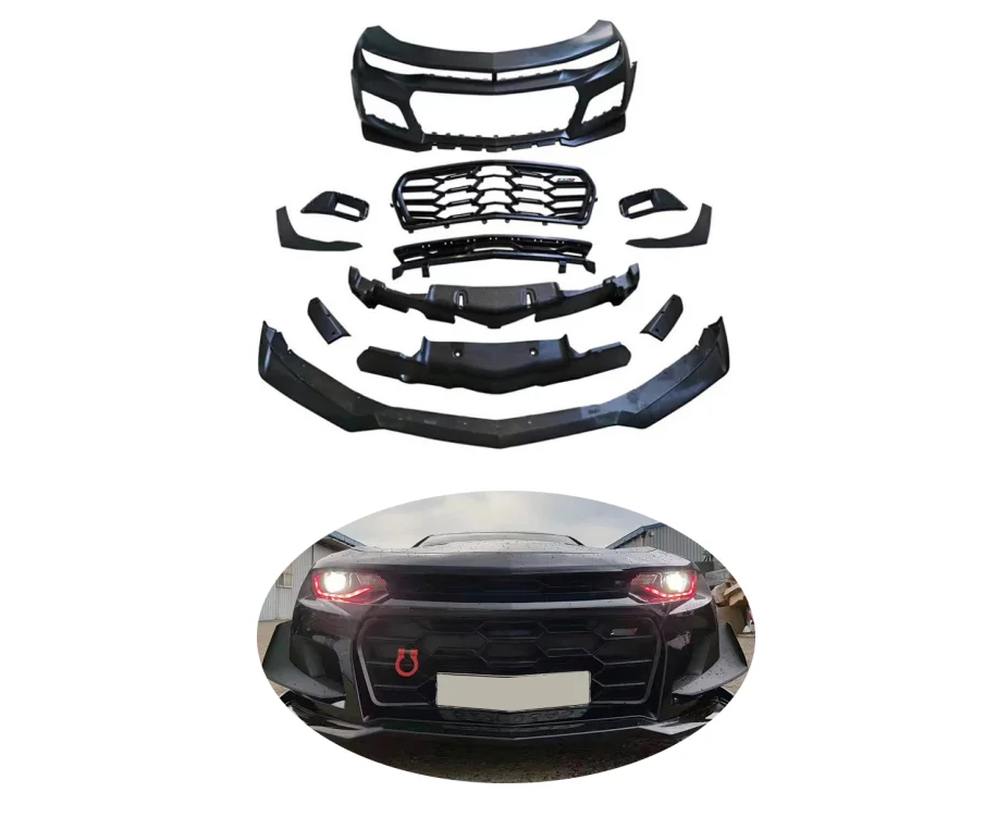 Factory price front bumper assembly car  modification upgrade to ZL1 1LE race edition kit for Chevrolet Camaro 16-18