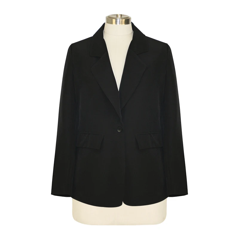 
Wholesale ladies blazer one button office suit jacket supplier 
