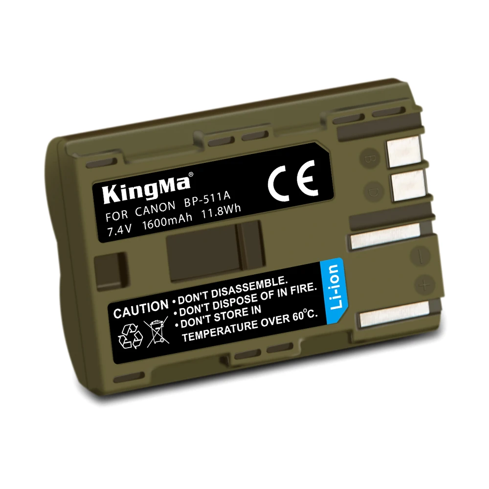 KingMa rechargeable Replacement BP-511 Battery For Canon EOS 5D 10D 20D 20Da 30D 40D 50D 300D