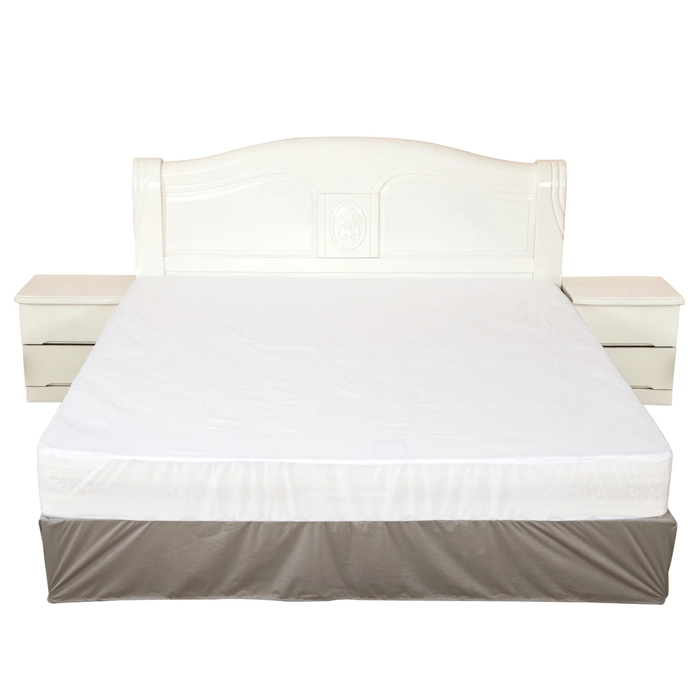 Waterproof Machine Washable Hypoallergenic Fabric 360 Degrees Elastic 100% Polyester Knitted Fabric Mattress Protector