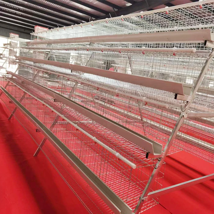 Best Factory price chicken cage system A type 4 tires chicken batteries cage