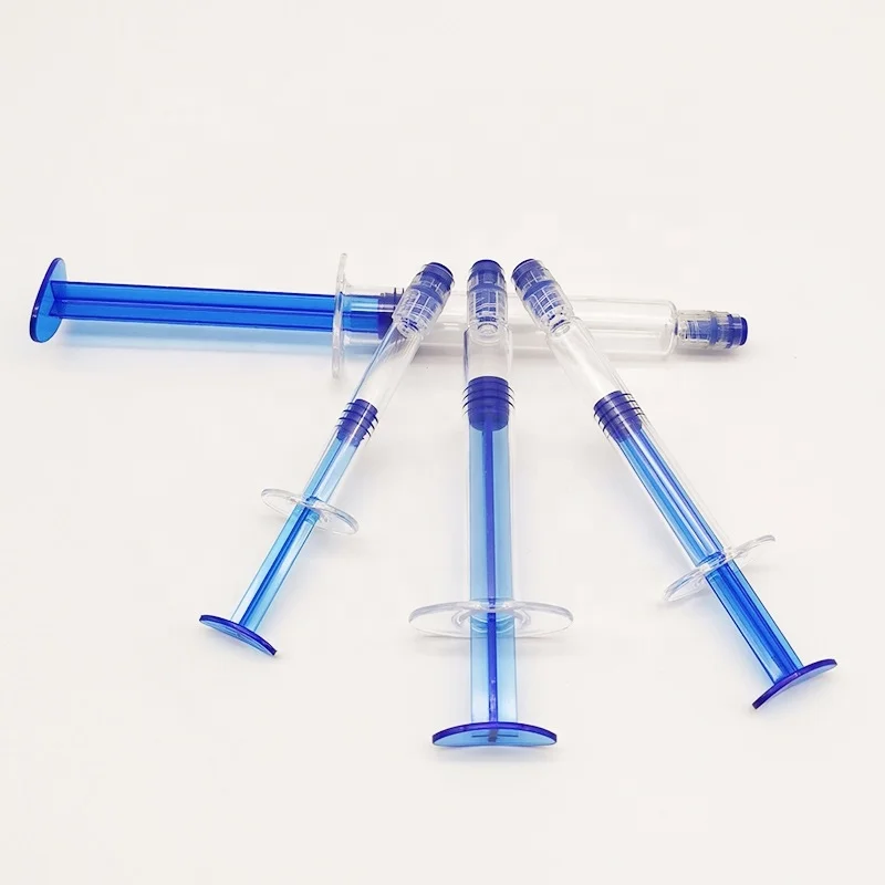 Custom Logo empty 1/2/3/5/10ml plastic syringes with luer lock for tooth whitening