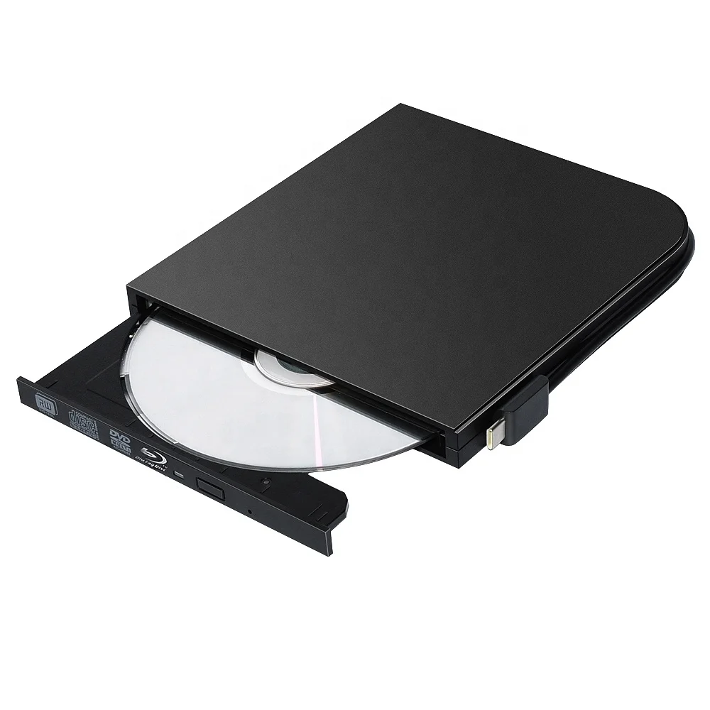 Blu-Ray Drive Slim Type C+USB 3.0 Bluray Burner BD-RE CD/DVD RW Writer Play Blu-ray Disc For Laptop Notebook PC HP ACER