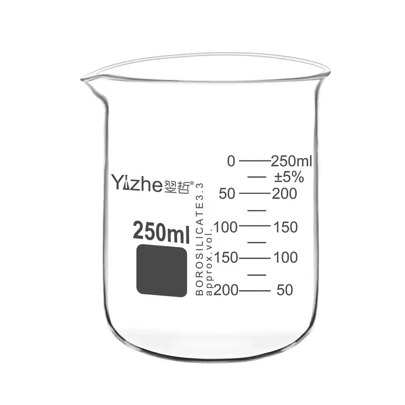 250ml Glass measuring cup beaker heating device alcohol lamp chemical laboratory equipment
