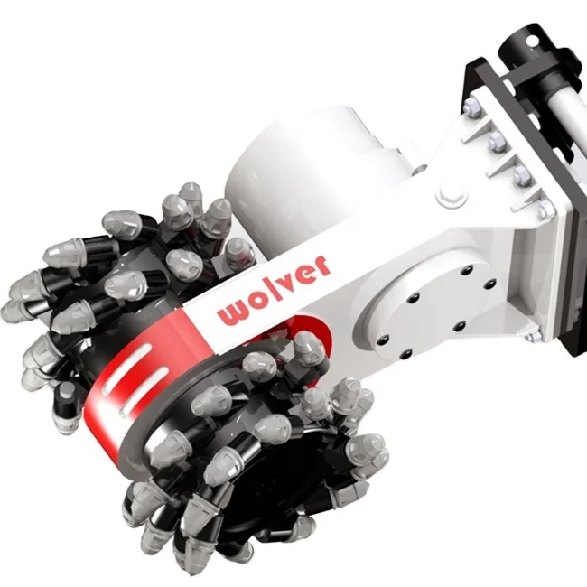 High Quality Earth Auger Attachment Drilling Machine China Drum Cutter For Mini Excavator