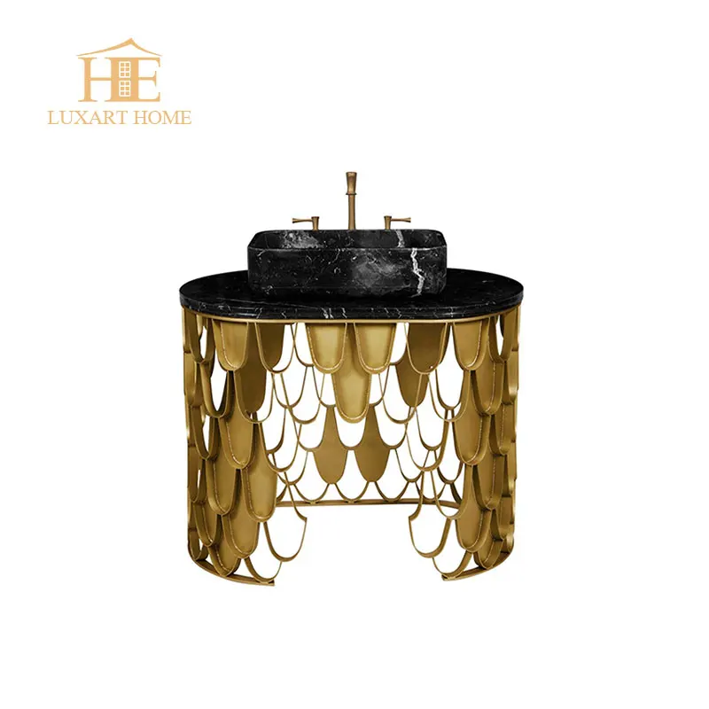 Luxury Sink Decor Art Tree Root Mirrored Gold Special-shaped Stainless Steel Wash Basin Hotel Villa Bathroom Furniture