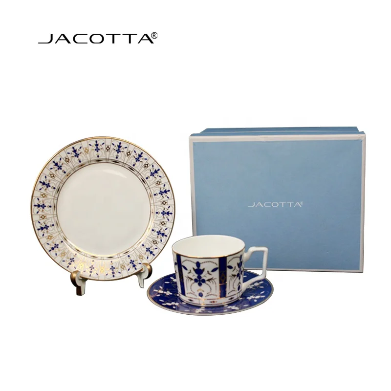 A mazon Luxury porcelain tea cup and dish 200ml royal coffee cups with saucer