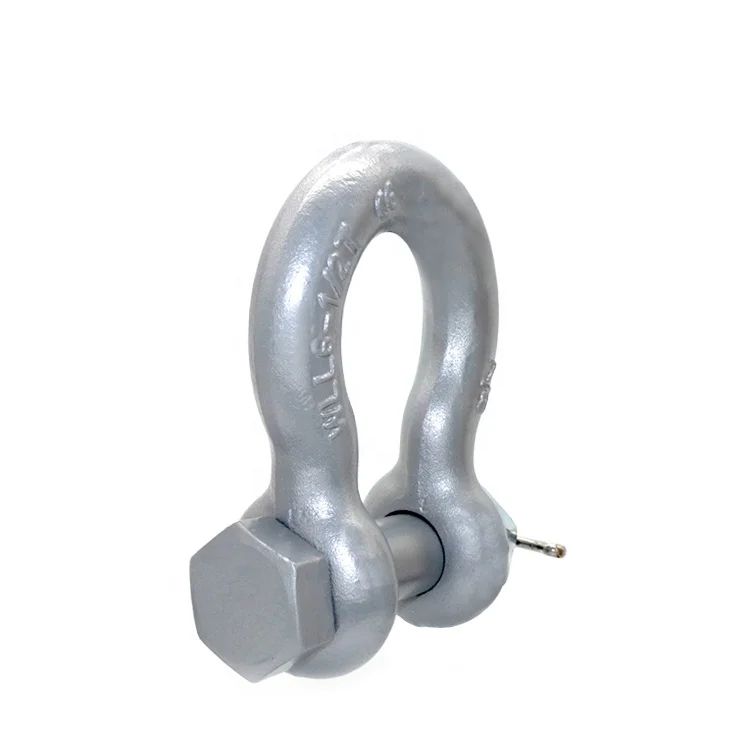 Bolt type dee bow shackle/High Strength Drop Forged Shackle/Safety Bolt Shackle