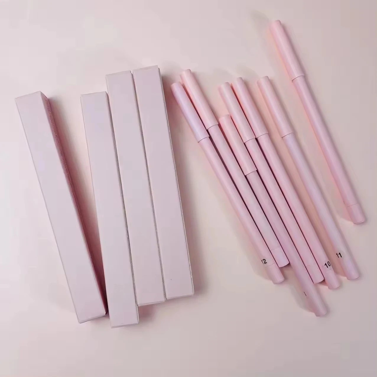 Customizable Pink Vegan Creamy Matte Lip Liner Private Label Lip Pencil
