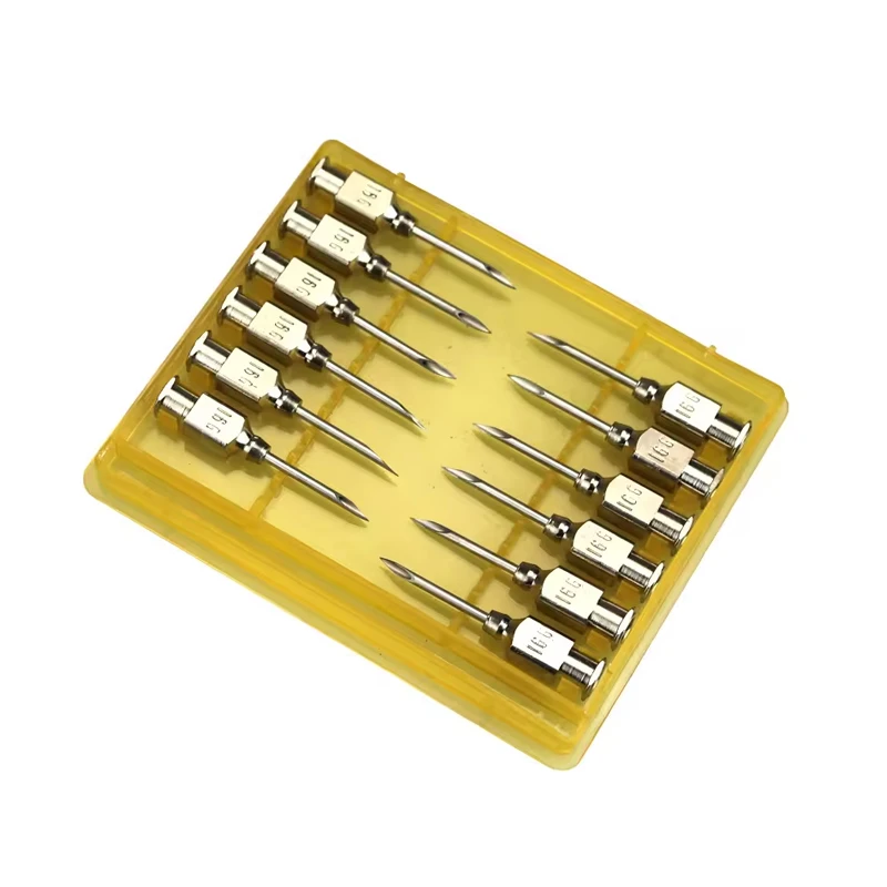 Wholesale Stainless Steel Needle Veterinary Injection Needle Reusable Chicken Farm Luer Lock Veterinary Syringe Needle