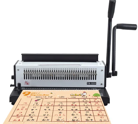 RAYSON TD-1231 double wire binder all-steel knife 34 hole binder