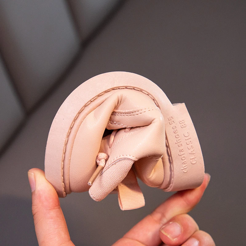 2021 Autumn and Winter new child girl versatile Princess mid short boots boys British style fashion leather boots