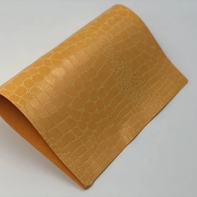 Crocodile Patterned Black Leatherette Paper Specialty Paper for Box Wrapper