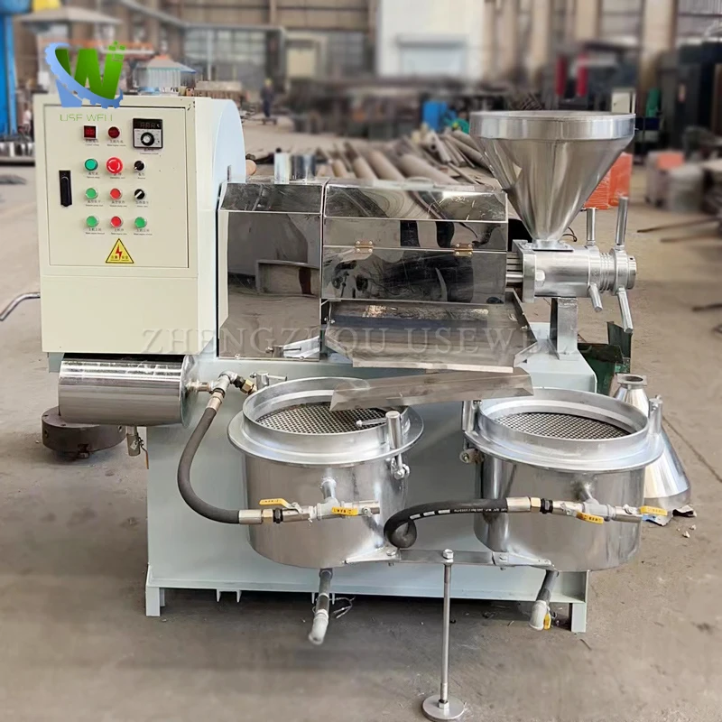 High Oil Yield Spiral Soybean Extractor Canola Sunflower Oil Mill Cooking Oil Press Making Machine For Sale