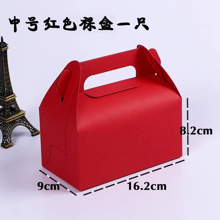 Cheap Factory Price disposable cake take away box with handle