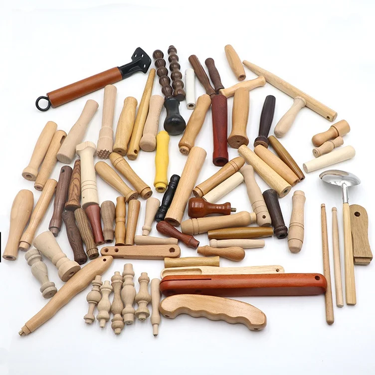 2023 new design luxury wooden furniture knobs handle wooden dome knob round wooden drawer knob