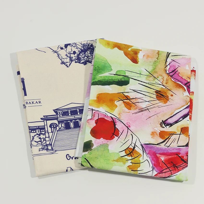 Hoshom Wholesale Dish Cloths Linen Souvenir Tea Towel Kitchen Christmas Tea Towels Customize Print