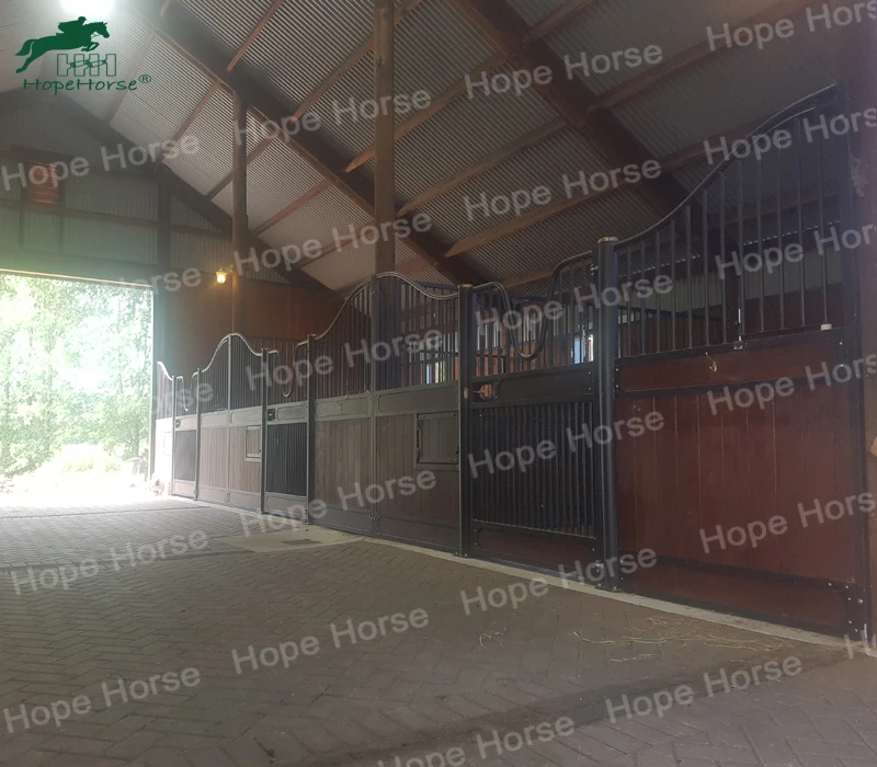 HDG продукция Equine стабильная лошадь с навесной
