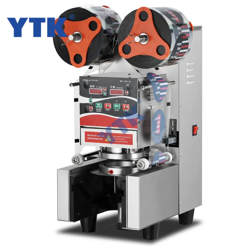Stainless Steel New Popular Bubble Tea Cup Sealing Machine With LCD Screen For bubble Tea Pearl Making Machine Cup Sealing