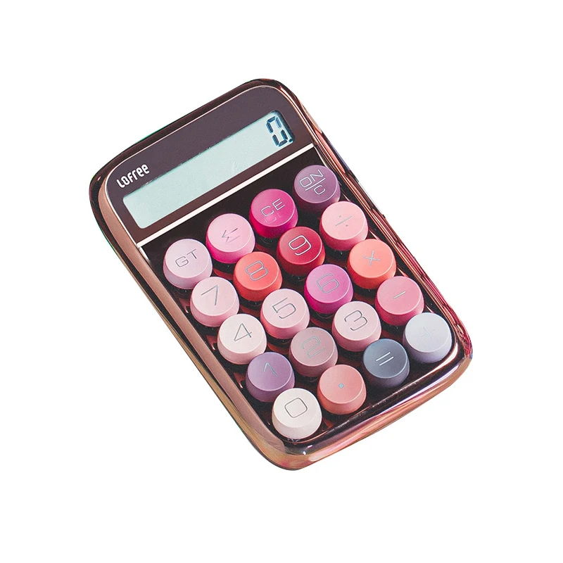 High cost performance best gift rose gold Lofree digit calculator